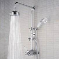 1901 Exposed Shower c/w Fixed Head & Diverter to Handset