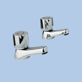 Twyford Logics Basin Pillar Taps  LG5200