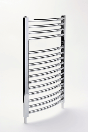775 x 495mm Towel Warmer Chrome Curved