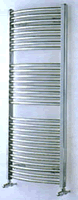 775 x 495mm Towel Warmer White Curved